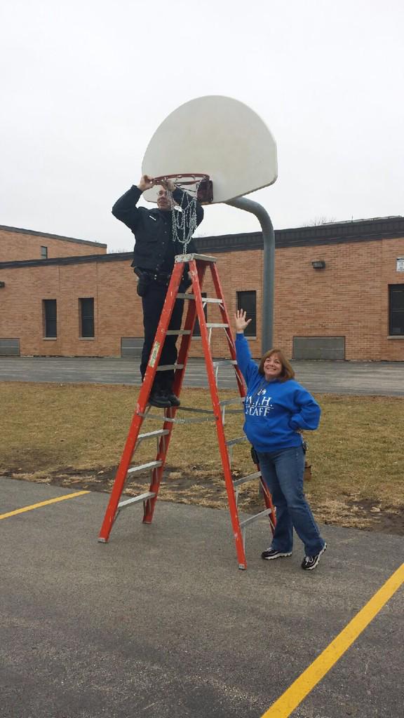 WorthPolice's tweet photo. Worth FOP Lodge delivered and hung 4 basketball nets for Worth Jr High's outdoor basketball court http://t.co/0bcMEdH9Ai