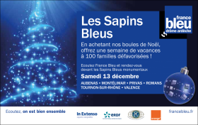 Décorons ensemble les Sapins bleus cet après-midi. À tout à l'heure! #solidarité #Noël bit.ly/1wqn1Mj ”