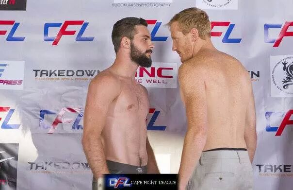 ItsLeFrench's tweet photo. Frans Vs Juan @CapeFightLeague #CFL08 Gonna be wicked fight! http://t.co/q5RS4PdSUr