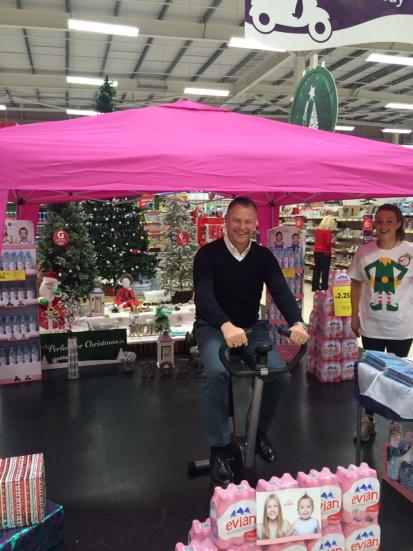 Don't know about the North Pole but I got as far as Walkden, well done everyone for your fundraising