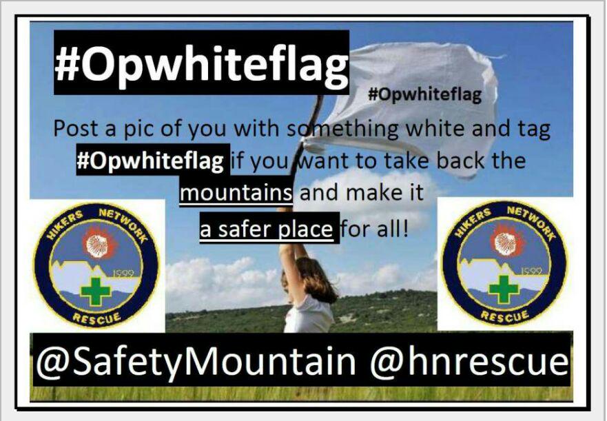 SafetyMountain's tweet photo. #OPWHITEFLAG supporting #Kommetjie hike against #crime @TableMntnWatch @TableMntnWatch #Besafebeout http://t.co/1m4X0CUnbz