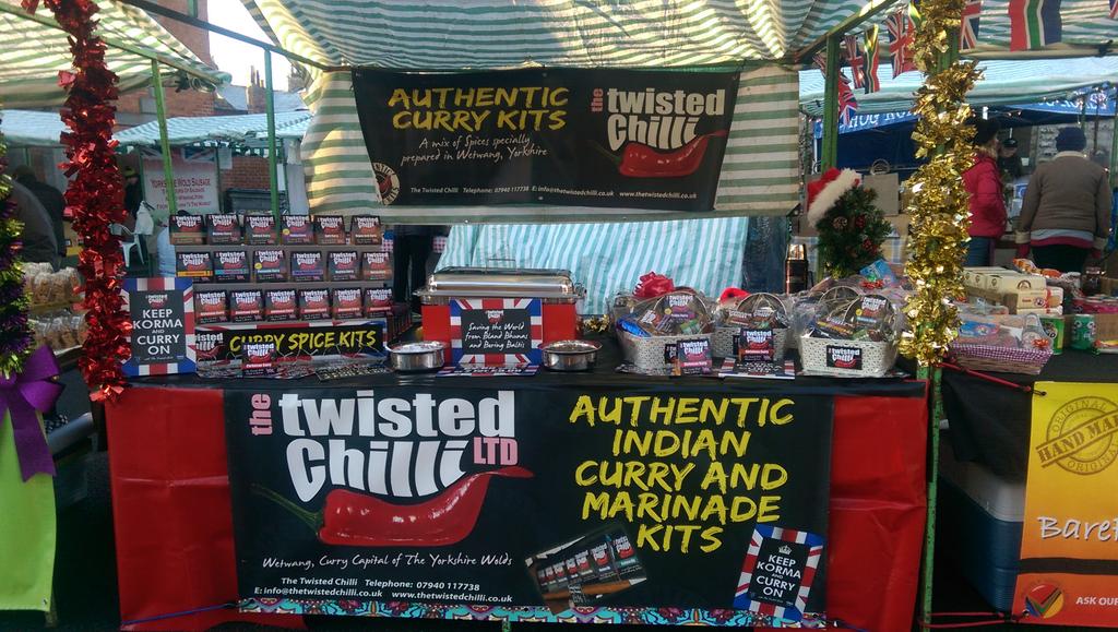 @Twisted_Chilli all set up at <a href="/welovemalton/">We Love Malton</a> with <a href="/BareFootBiltong/">barefoot biltong</a> @woldscottage <a href="/YorkshireWoldsB/">Yorkshire Wolds Bees</a> @haxbybaker #tasty