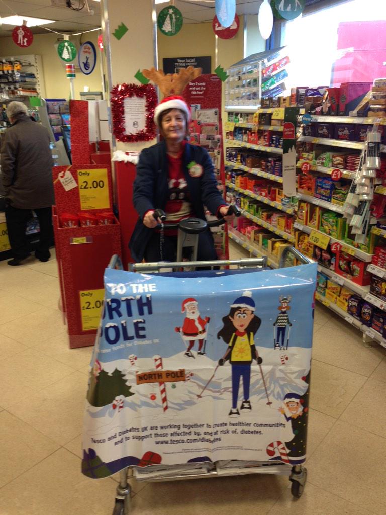Sonia on her way to the North Pole today <a href="/DiabetesUK/">Diabetes UK</a>