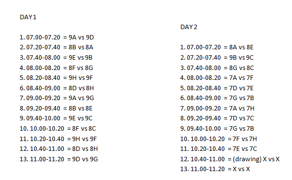 FutsalSpensa's tweet photo. Jadwal spl tanggal 17 &amp; 18 http://t.co/RgzH5ZxzkX