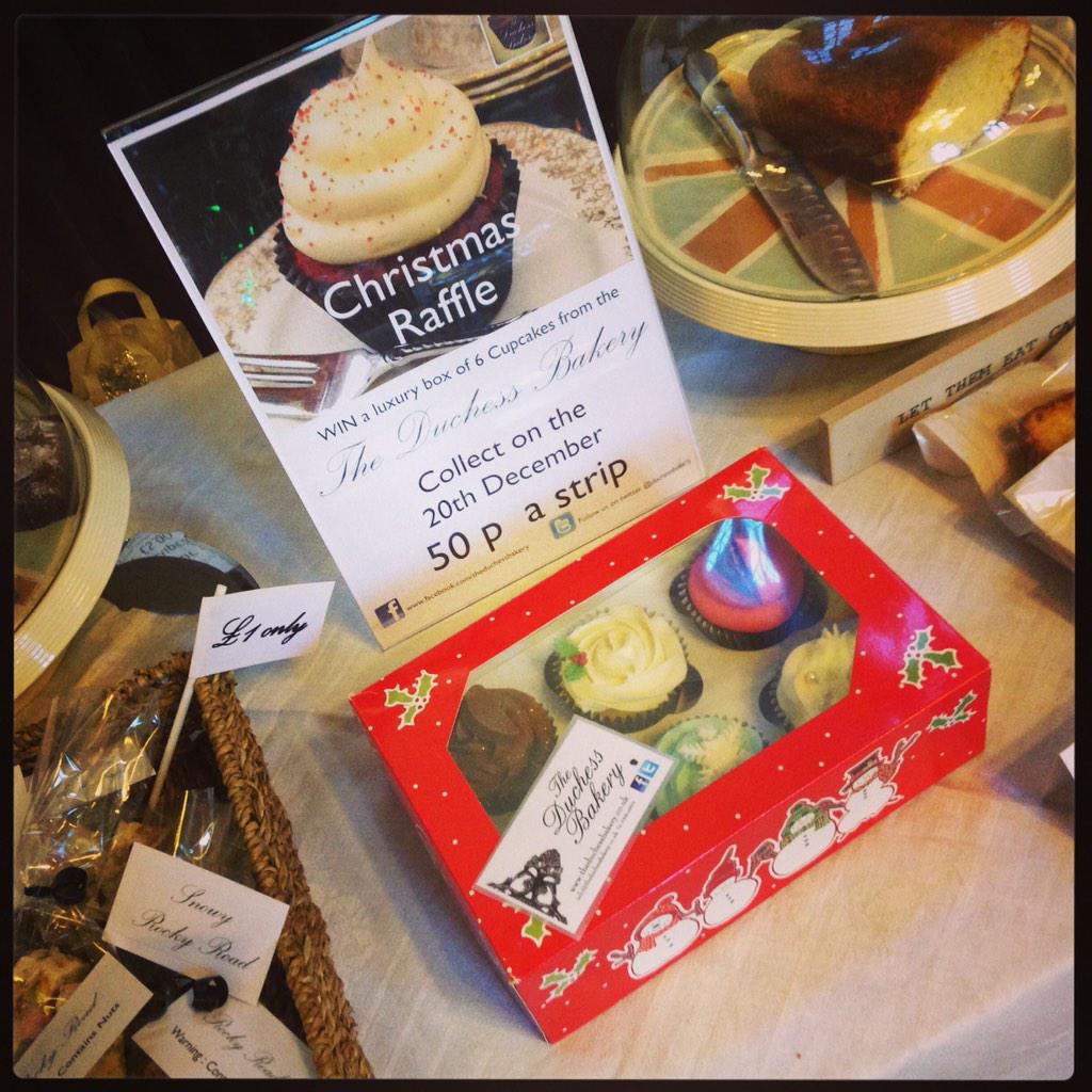 duchessbakery's tweet photo. &amp; have a go at the #Christmas raffle http://t.co/LM00OVUxx0