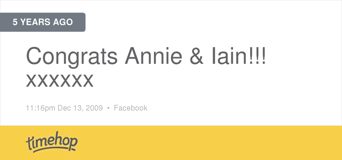 kerzos's tweet photo. 5 years ago today Iain and Annie got engaged!! http://t.co/7vRNd9Ygll http://t.co/YKCiOZAxSN