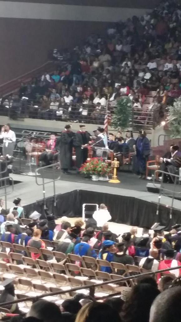iamWillieW's tweet photo. Pastor of Holman Street, Manson Johnson receives an honorary degree from Texas Southern. #TSU14 #TwitterNewsChat http://t.co/YCDrSppUK1