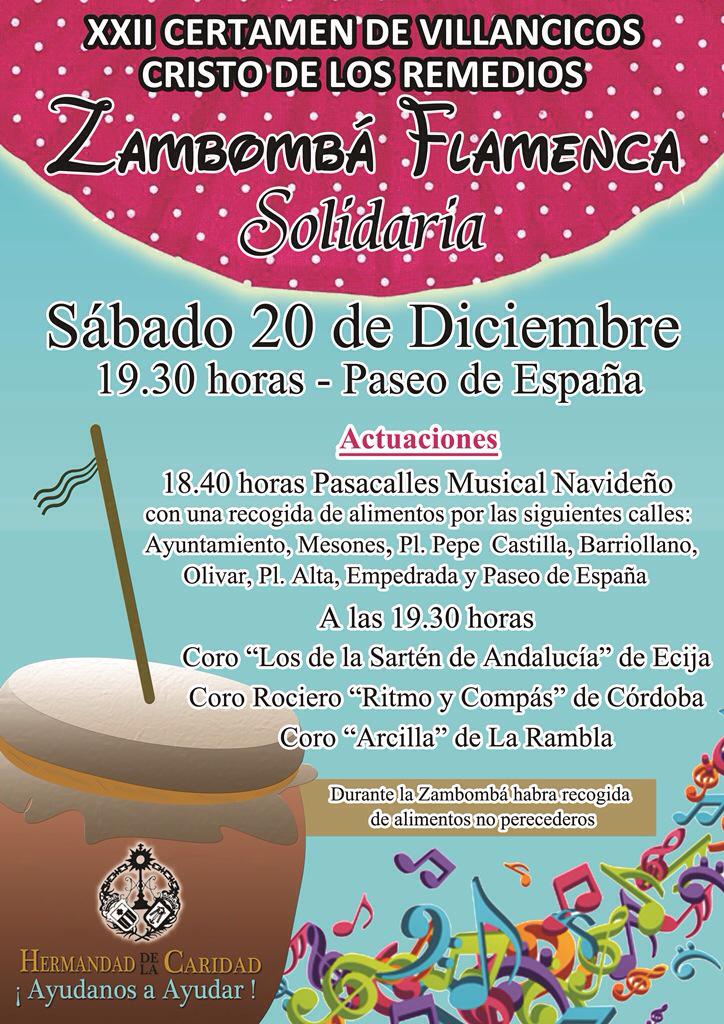 HdadCaridadLR's tweet photo. El próximo Sábado 20 de Diciembre tendremos XXII Certamen de Villancicos "Zambomba Flamenca Solidaria" os esperamos!! http://t.co/6FCZ0zI7Tn