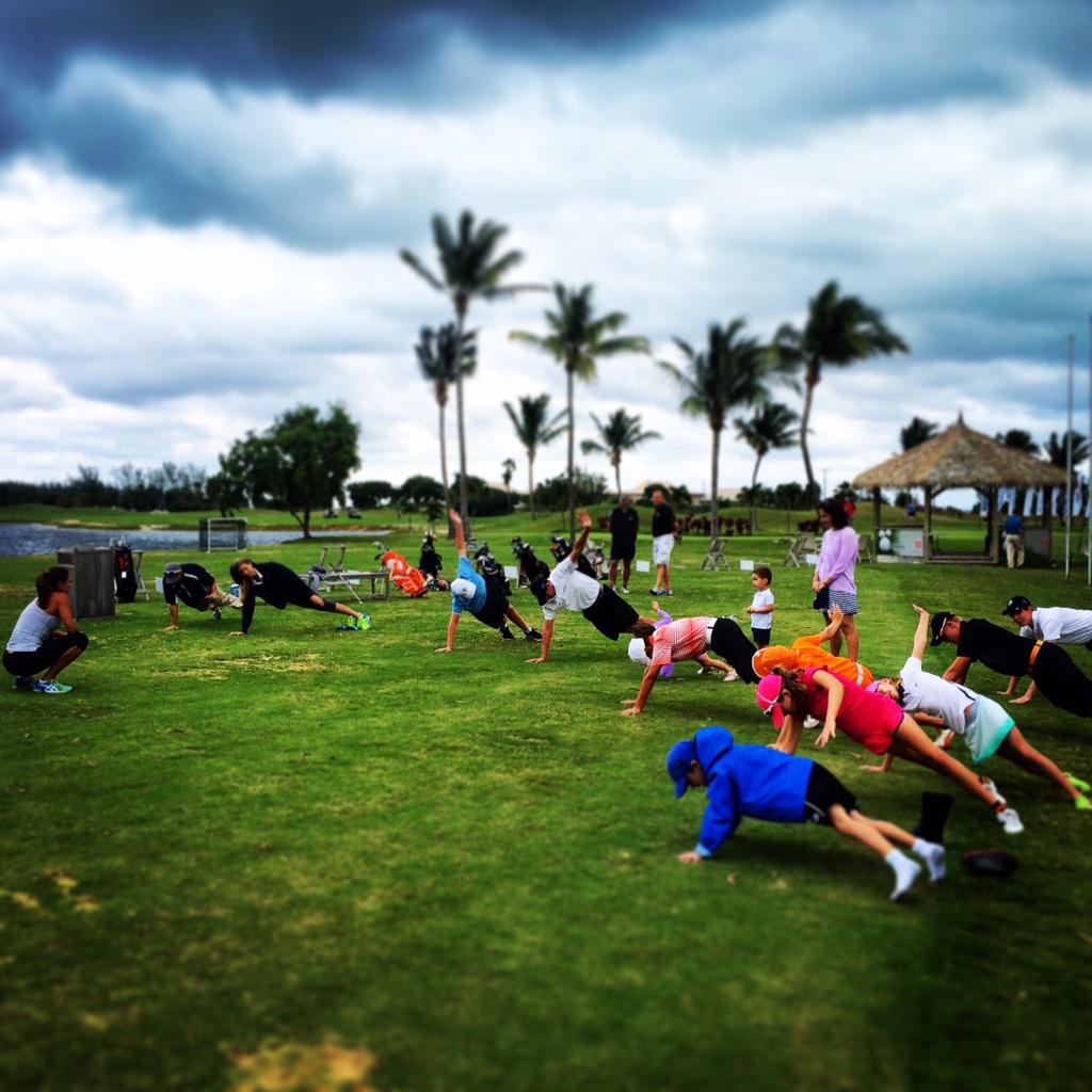 Cayman Islands not the worse place 2 run a junior golffitness clinic #golffitness #kidsfitness #golfspecificexercises