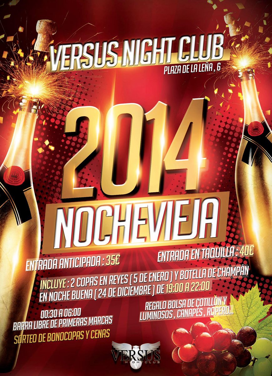 VersusNightClub's tweet photo. Ultimos días y últimas entradas a la venta.
Va a ser una Gran Navidad. Gracias a todos!!!
Nochebuena y reyes tb.... http://t.co/zi9Tk5GAxE