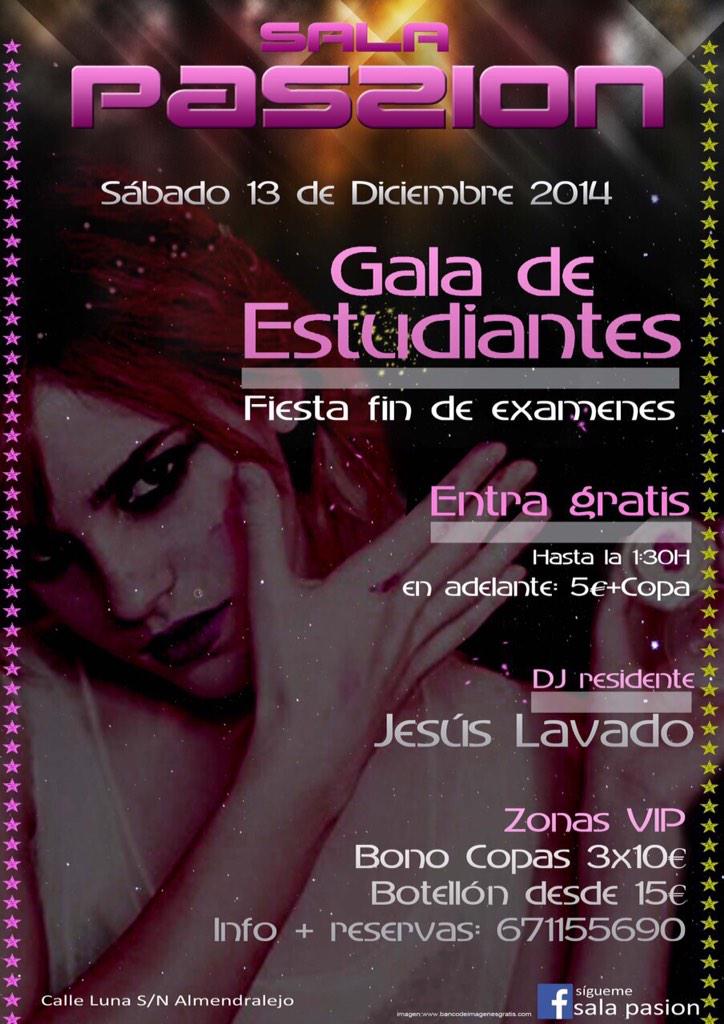 PASSION_RRPP's tweet photo. HOY TENEMOS GALA DE ESTUDIANTES http://t.co/YzsBhAro94