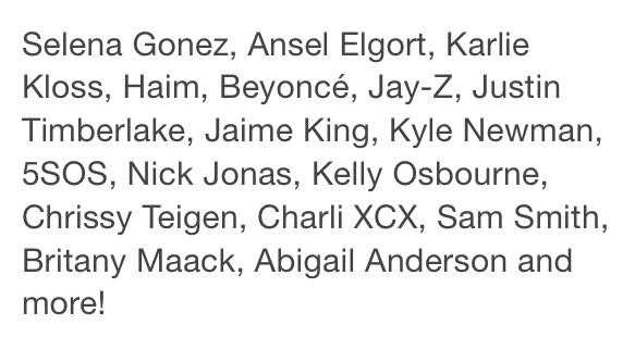 belleswift17's tweet photo. Check out the guest list for Taylor's birthday party 🎉🎂❤️ #Happy25thBirthdayTaylorSwift http://t.co/goEjskAMMu