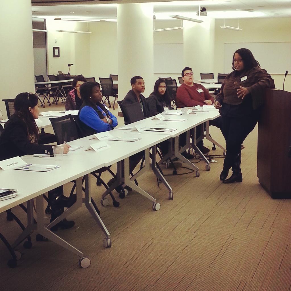 WakeSPS's tweet photo. Raquel from @CrisisAssistMin speaking with our #CollegeLAUNCH students about nonprofit careers. http://t.co/SDYzzeRg6D