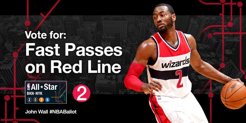 WashWizards's tweet image. Retweet to vote for John Wall #NBABallot