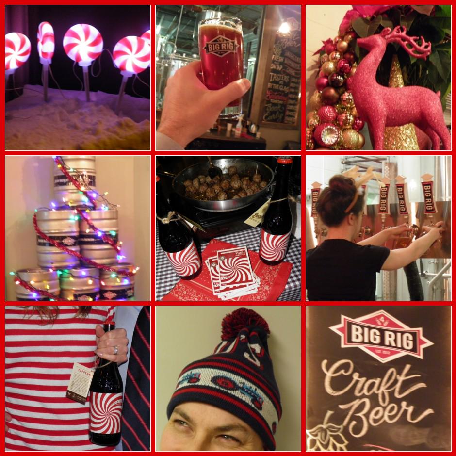 ottbeercalendar's tweet photo. Tks @BigRigBrewery & @beausallnatural for the festive launch! Love the #PeppermintPorter - perfect with the lamb. http://t.co/EAdqdiLg7R