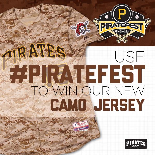 Pittsburgh Pirates on X: We're giving away some of our SIGNED camo jerseys  all weekend! Just use #PirateFest It's that easy.  /  X