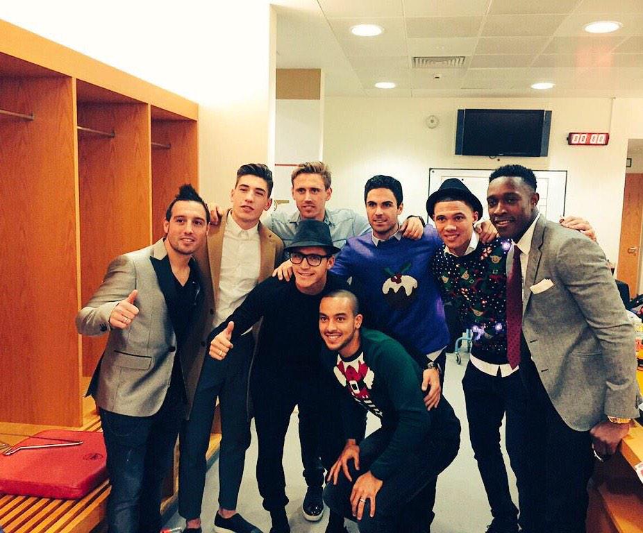 Buzzing for another start today and the win! Now off to our Christmas dinner tonight. #COYG