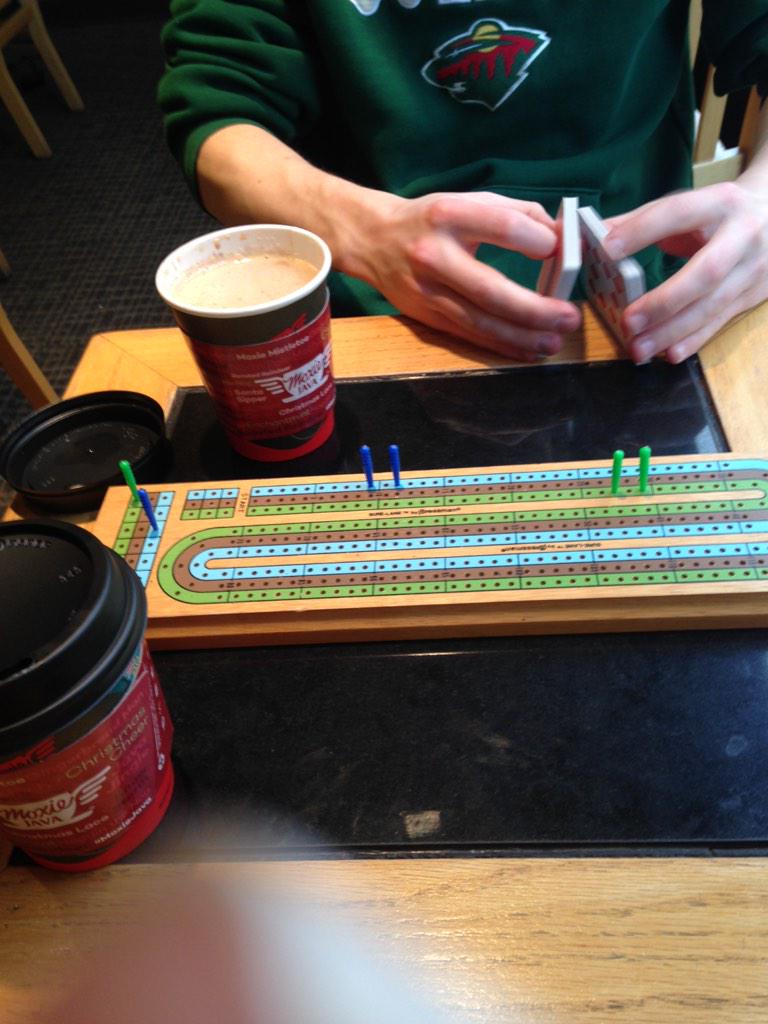 LouisaJAZ's tweet image. Because of finals we have switch Cribbage to Saturday and have taken it to #MoxieJava