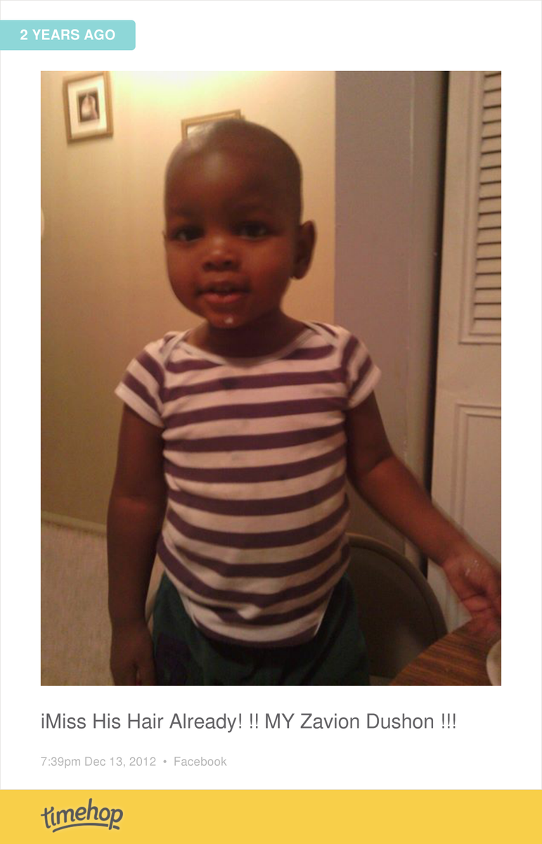 iGot_Dat_Shit's tweet photo. lol his first haircur http://t.co/bKMcCMWfmd http://t.co/TlZy6yAG5S