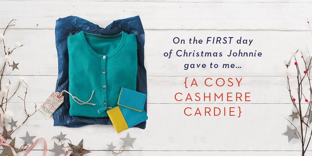 Bodenclothing's tweet photo. Swap the pear tree for a cashmere cardie in the first of our 12 days of giveaways. RT for a chance to win! #HoHoBoden http://t.co/qSk9bDrcte