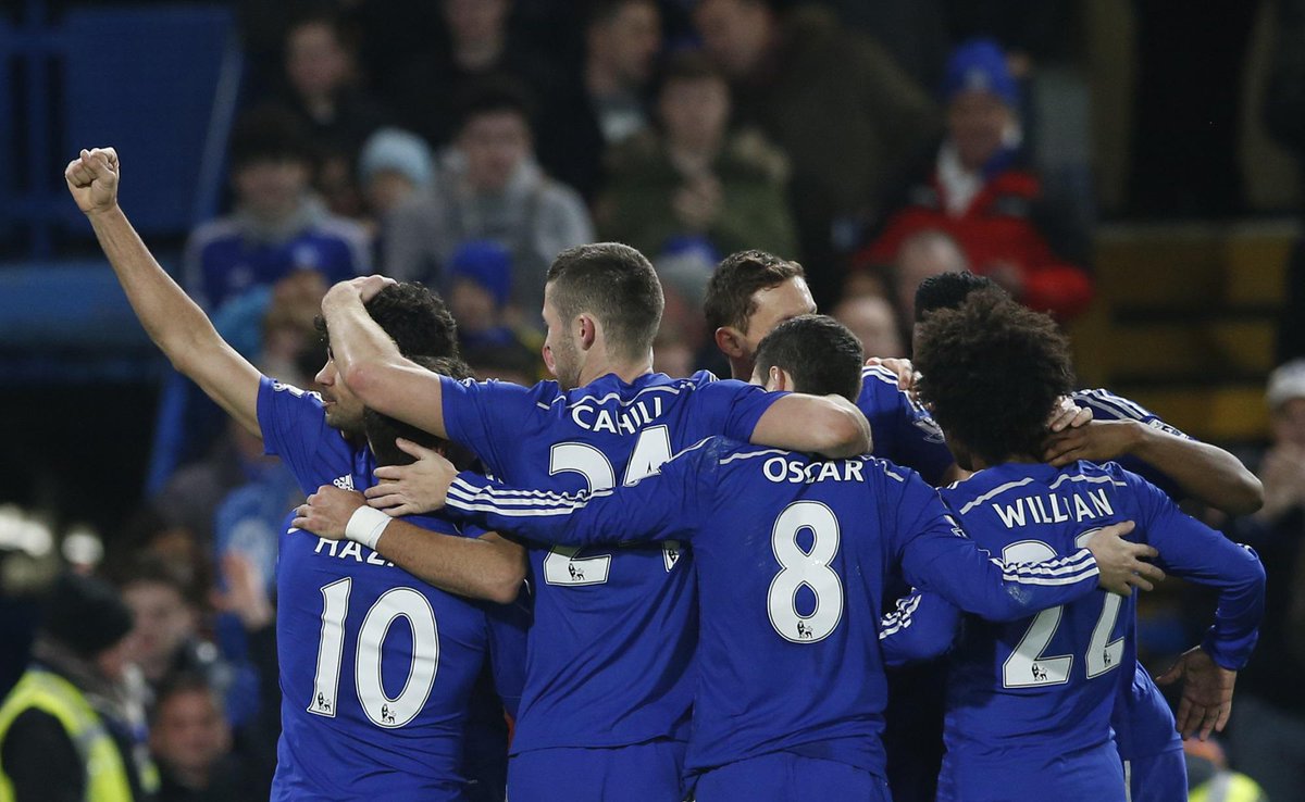 ChelseaFC's tweet photo. FULL-TIME: Chelsea 2-0 Hull City! #CFCLive http://t.co/KQ8W7rG8yb