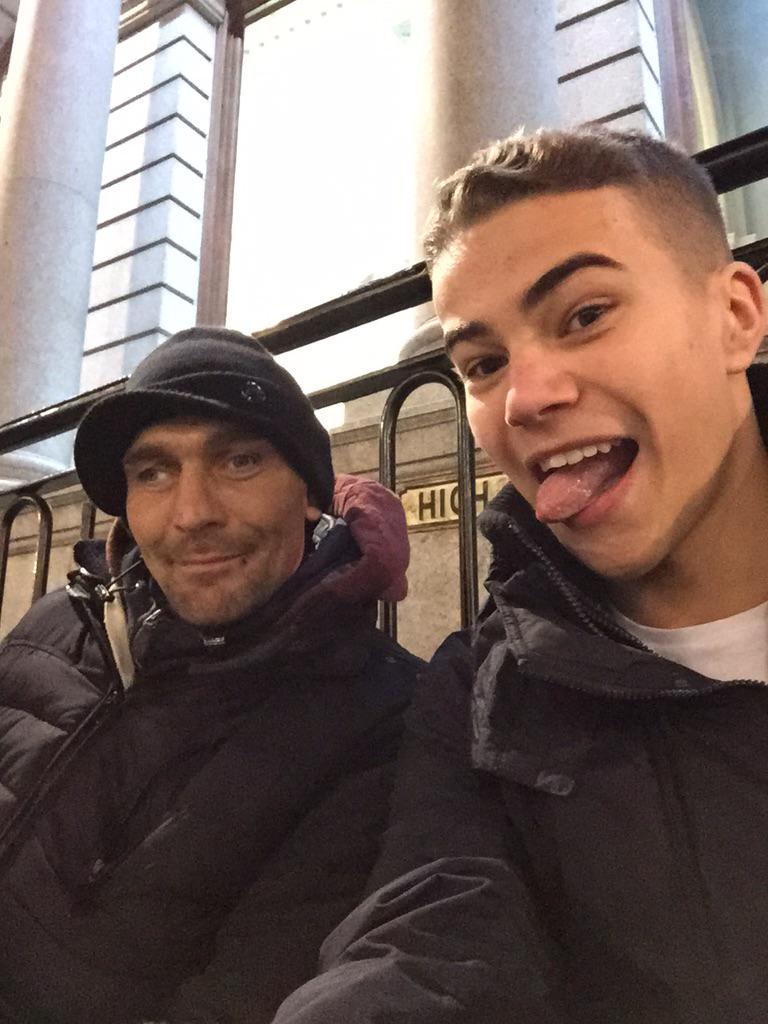 Warner_warner's tweet photo. This is my #TLBHomelessHamper this is Stefan who lives on the streets outside the highcross. @TheLadBible http://t.co/7Hp06ZQwX0