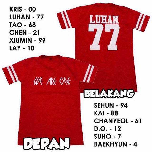 KyeoptaxoKshop's tweet photo. READY STOCK. Tshirt EXO We Are One Rp 85.000 http://t.co/VGximmXjM5