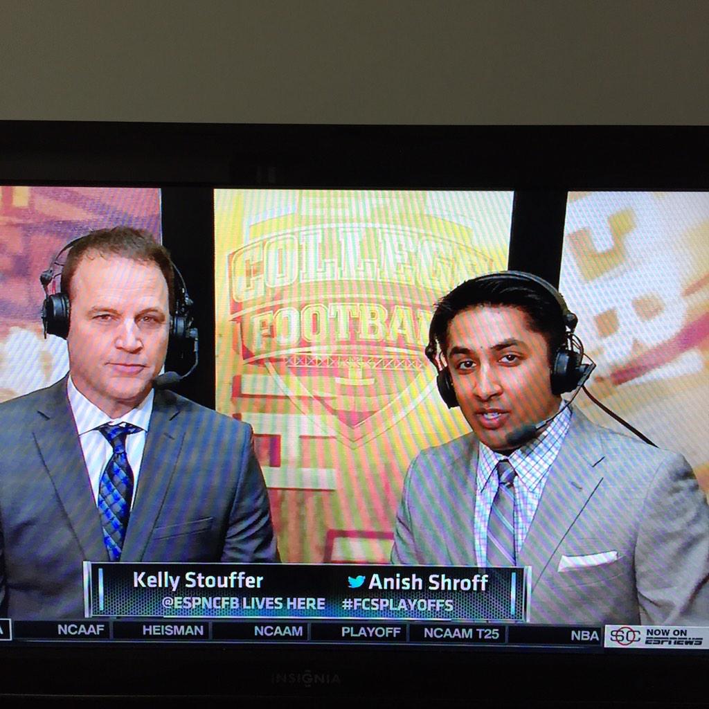 TKE_Fraternity's tweet photo. Tune to ESPN to see ND St. host Coastal Carolina. Frater @AnishESPN (Iota-Zeta, Syracuse) is calling the game #IAMTKE http://t.co/uGb5IluEdB