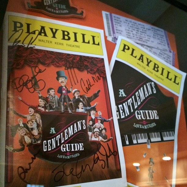 Best playbill EVER <a href="/GentlemansGuide/">A Gentlemans Guide</a>
