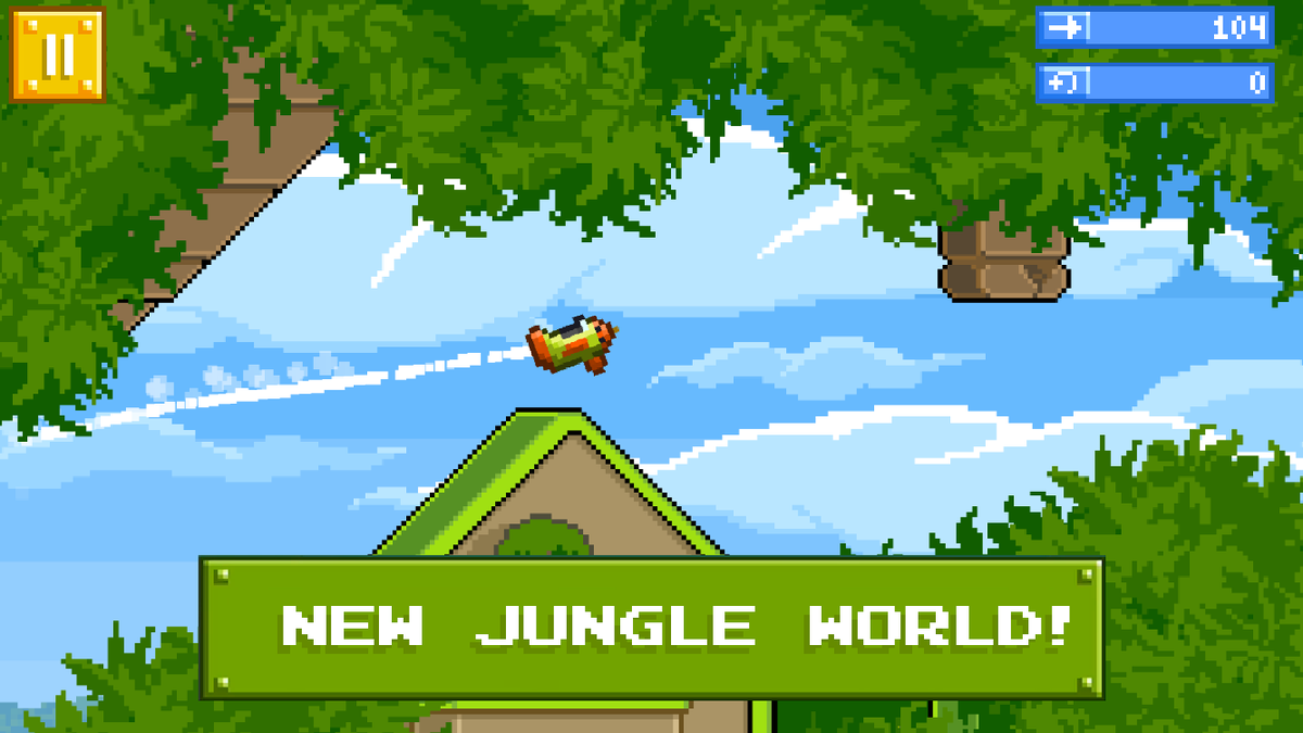 Rovio's tweet photo. What's green and rhymes with bungle? - The new world for you to #RetryRetryRetry in. Update coming soon! http://t.co/3DjuubzCPz