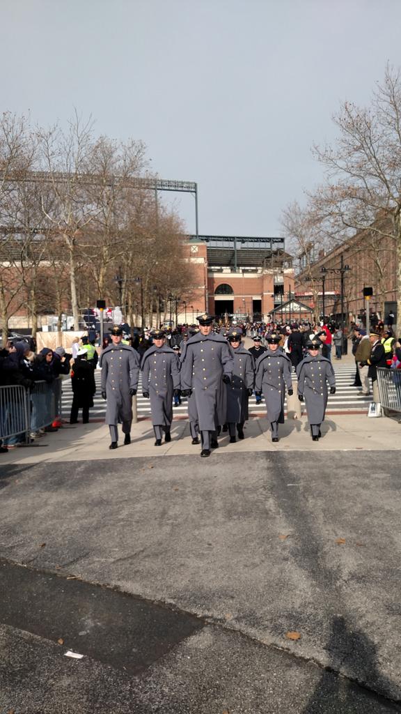 #ArmyNavy  march on underway! #GoArmy #BeatNavy