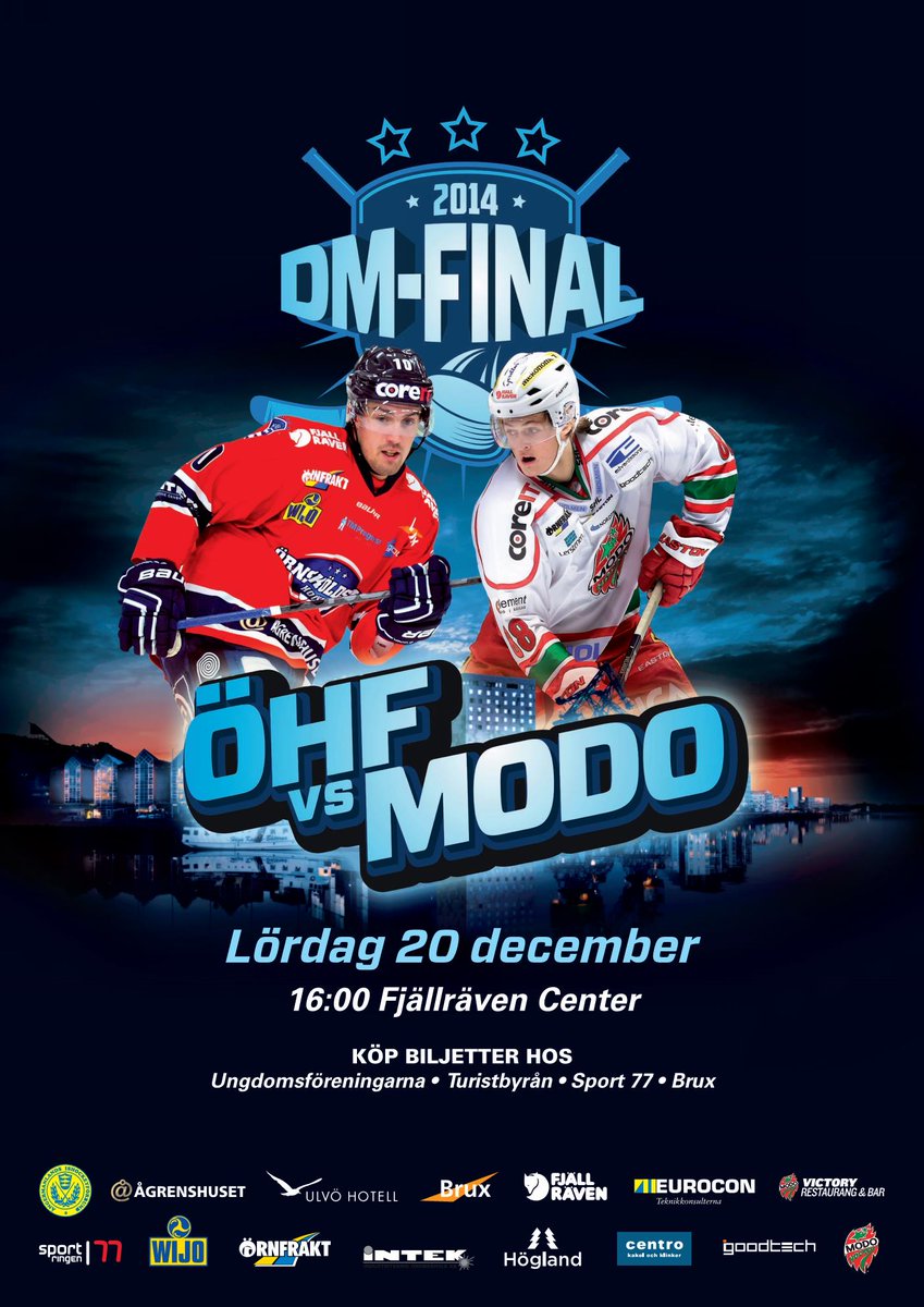 Ni missar väl inte hockey- och familjefesten om en vecka! Lördag 20/12 16:00 Fjällräven Center |