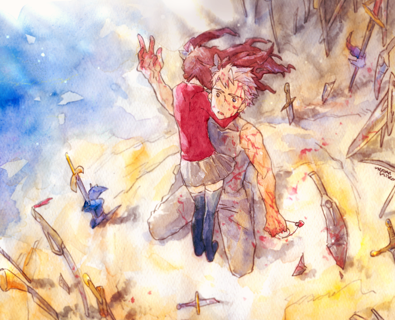 アーチャー ,遠坂凛 「「ばか。」 」|のろまひこのイラスト