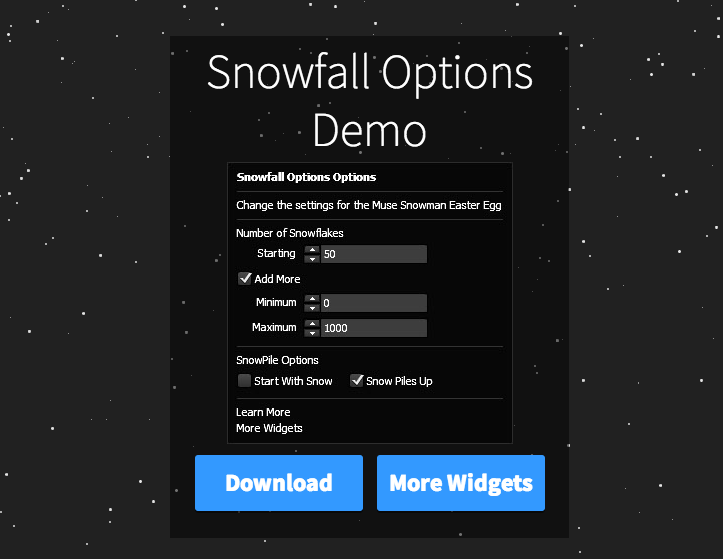 Let it snow! Add a delicate winter scene to your #AdobeMuse website with this free widget. bit.ly/1zNsb7u