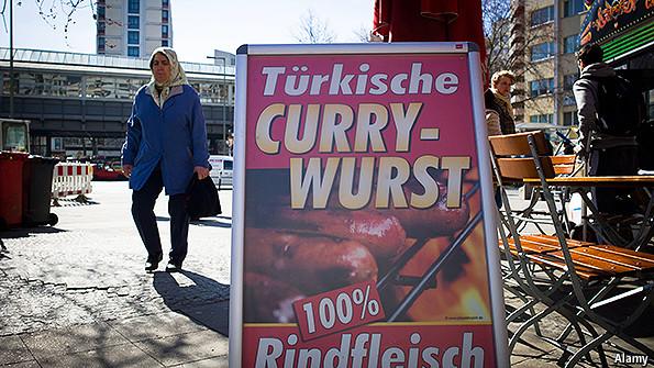 TheEconomist's tweet photo. Bavarian politicians say immigrants should have to speak German at home as well as in public http://t.co/q10UzhZNib http://t.co/uO6n1gnlw7