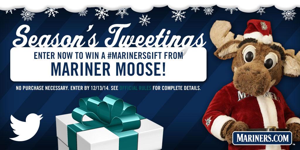 MarinerMoose's tweet photo. I'm making my list and checking it twice! Tweet #MarinersGift and I could be shopping for you. http://t.co/KNHWmGPNTR http://t.co/8N3h7TMXNp
