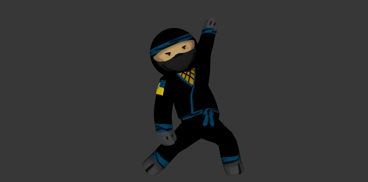 DragonGamesLLC's tweet image. Ukrainian Ninja sporting his colors #screenshotsaturday
