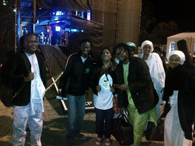 vanessaperumal's tweet photo. #SalifKeita's band backstage #Mapungubwe2014 @MapuArtsFest @jtcomms http://t.co/k49KQkjzX2