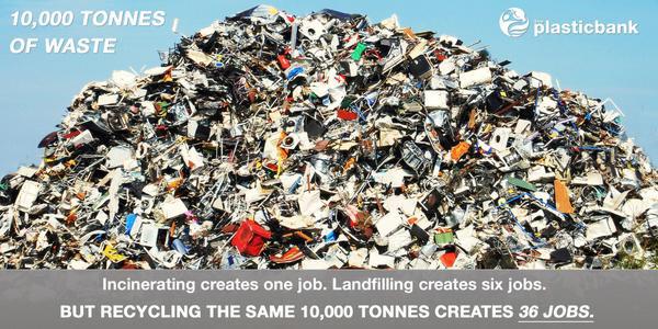 ShaunFrankson's tweet image. Recycling creates more jobs than incinerating or landfilling waste put together. Please RT to share these facts.