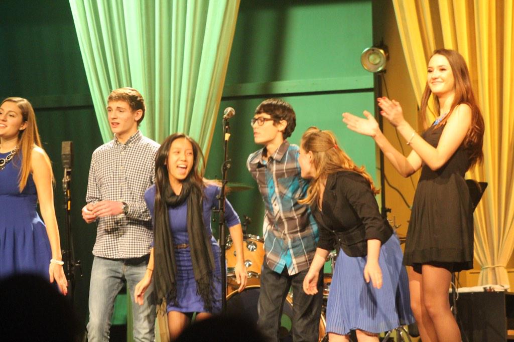 Dominion_Choir's tweet photo. Impossible to avoid getting pulled into a #Riptide of fun while watching the @dompellas! #BringIt2014 http://t.co/g7NIdncKC3