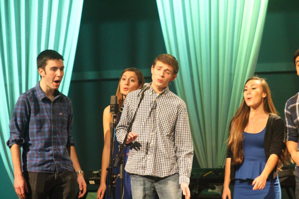 Dominion_Choir's tweet photo. Impossible to avoid getting pulled into a #Riptide of fun while watching the @dompellas! #BringIt2014 http://t.co/g7NIdncKC3