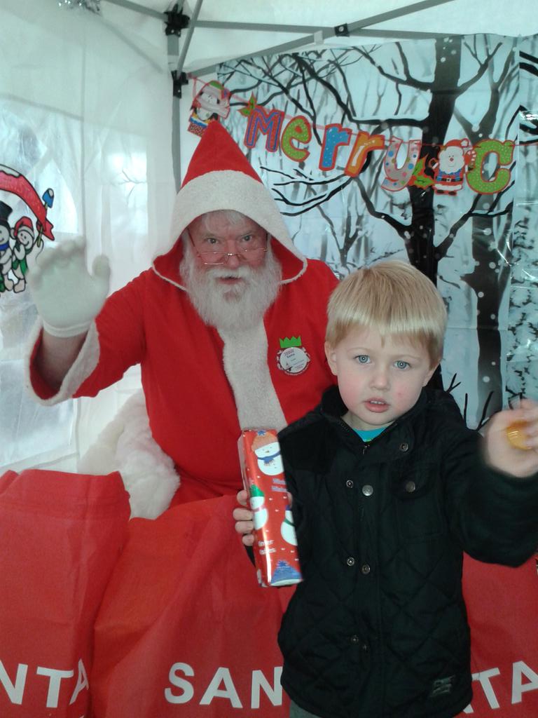 Kai and santa #Christmas