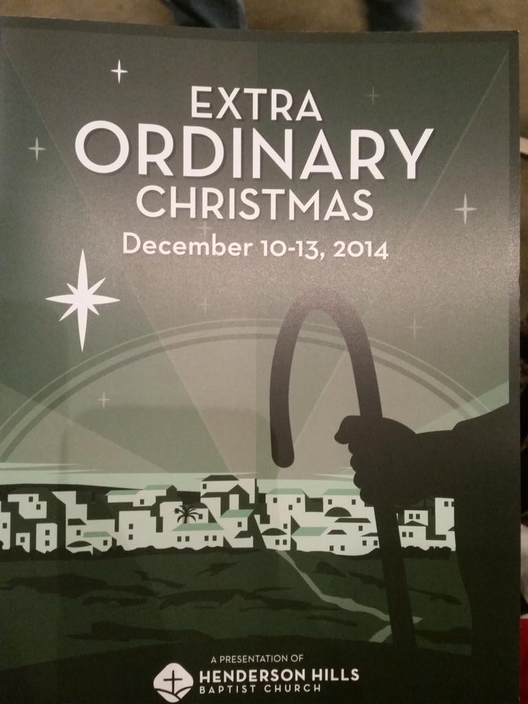 CuthbertsonR's tweet photo. That time of year again @hhbcworship always do an amazing job. First year we are not part of the production 😭 http://t.co/mDAiWVQ4LU