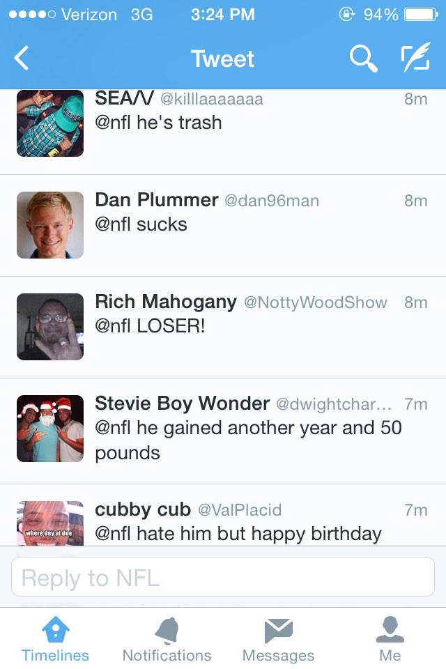 This is what happens when the wishes Rex Ryan a happy birthday. 