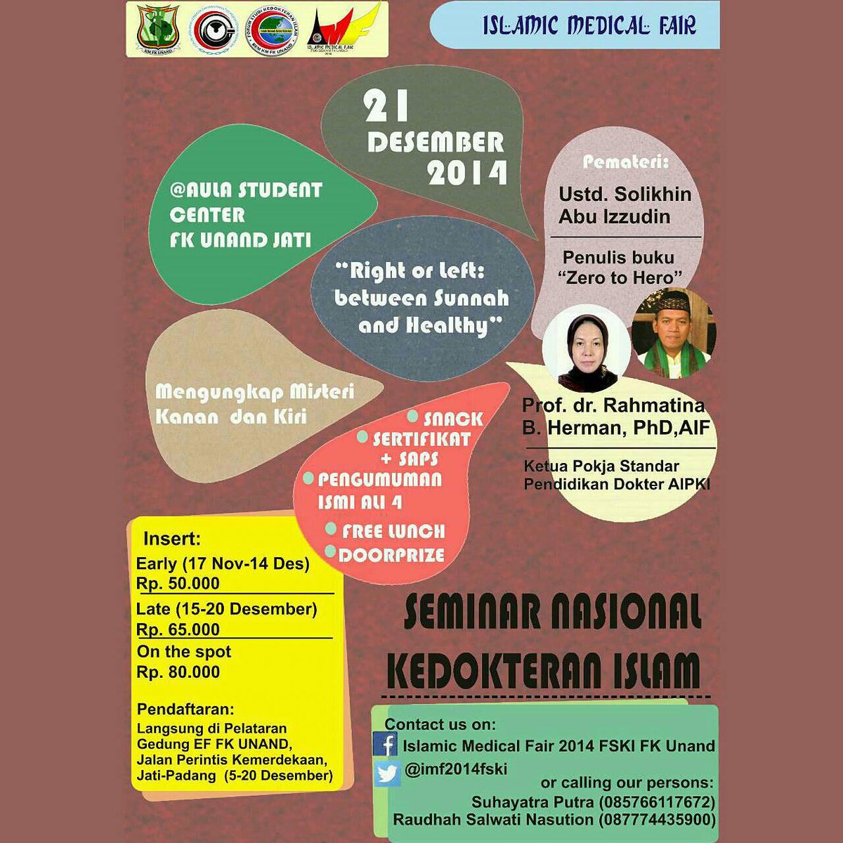 Ayooo buruan daftar...;) mengungkap misteri kanan &amp; kiri.. between sunnah and healthy...