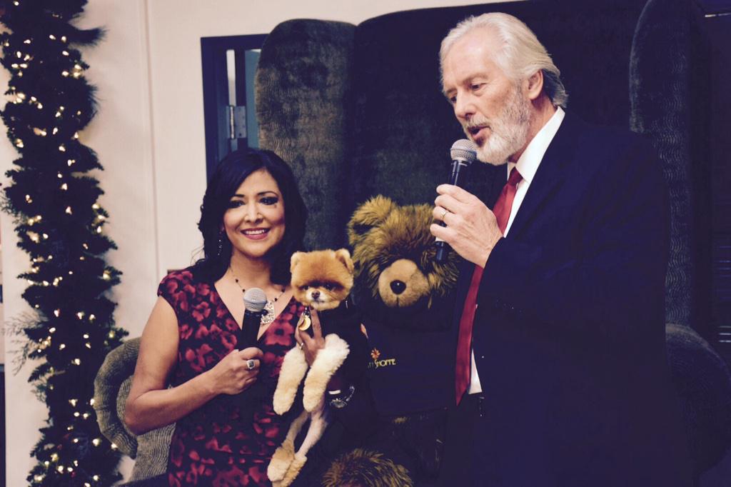 oflores's tweet photo. -@KCOYPaula holding one of the cutest #dogs you will ever see at #UnityTelethon streaming live on KEYT .com now. http://t.co/1NsZ7Ibjwi
