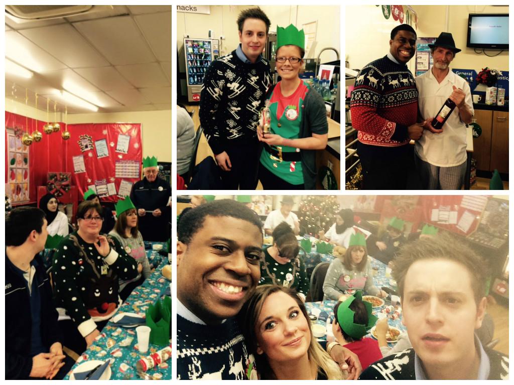 5114Sheldon's tweet photo. Just about recovered from our lovely Christmas dinner - thank you @vickilianne and all who supported! #toomuchtrifle http://t.co/aC2tGd0pF3