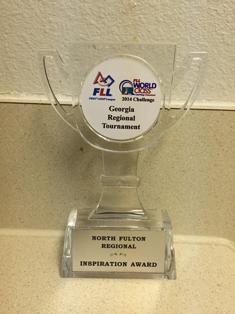 Our RoboSharks bring home the Core Values Inspiration award Trophy - so proud of our team!