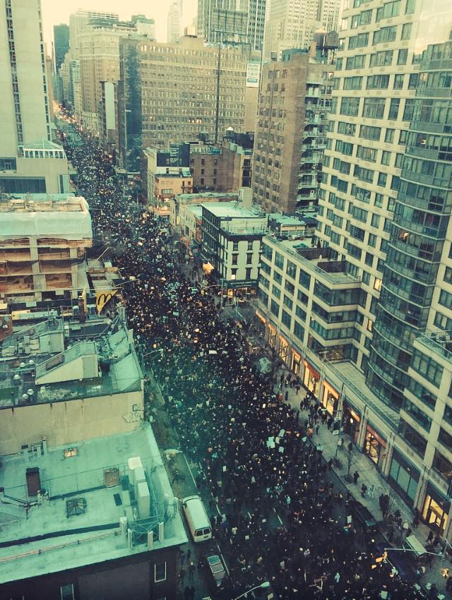 A glimpse of the enormous volume of ppl who came to shut ish down today in NYC! #ThisStopsToday