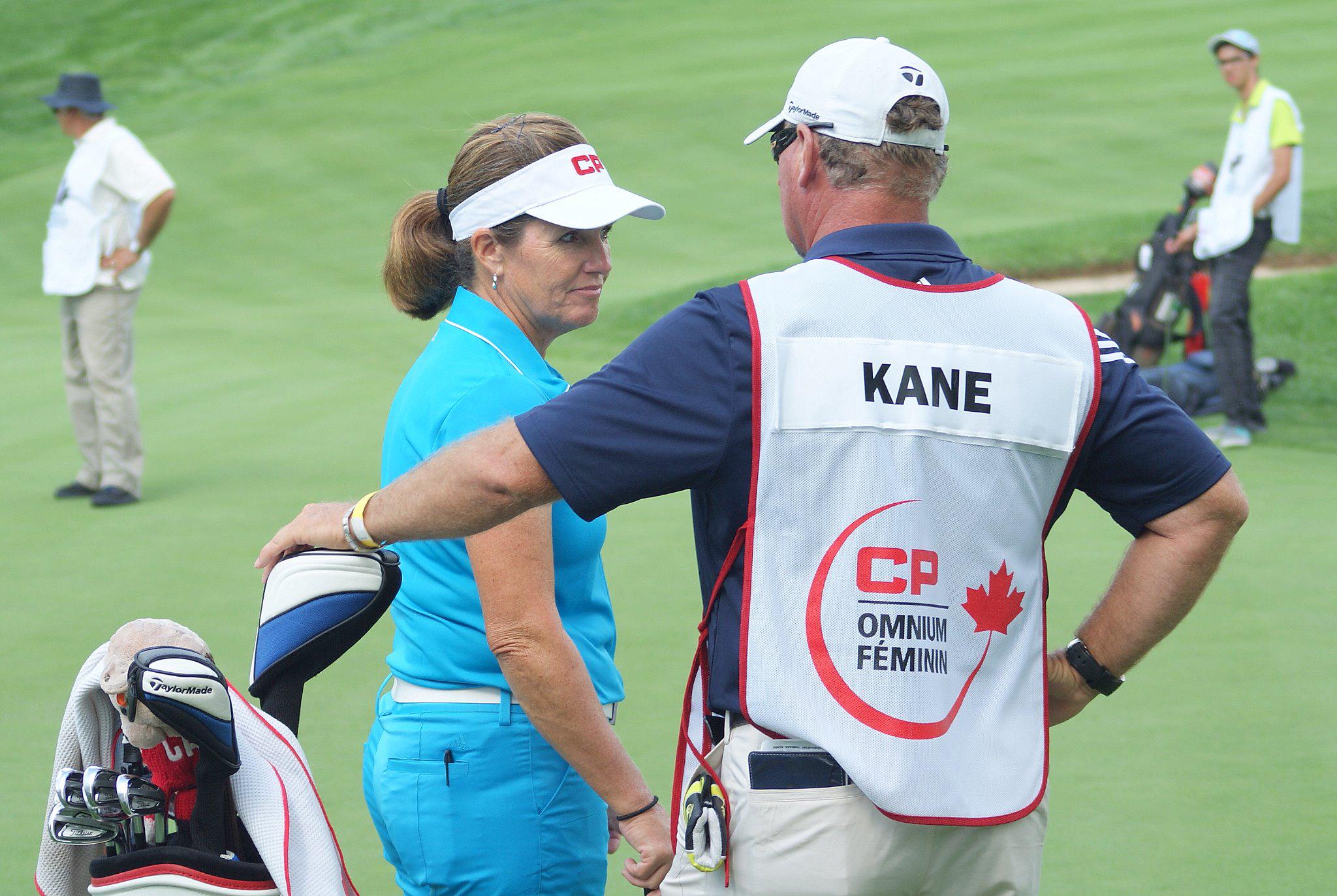 Early happy birthday 2 Canadas Lorie Kane, who turns 50 Dec. 19, heres a pic I took of Lorie and caddy Danny Sharp 